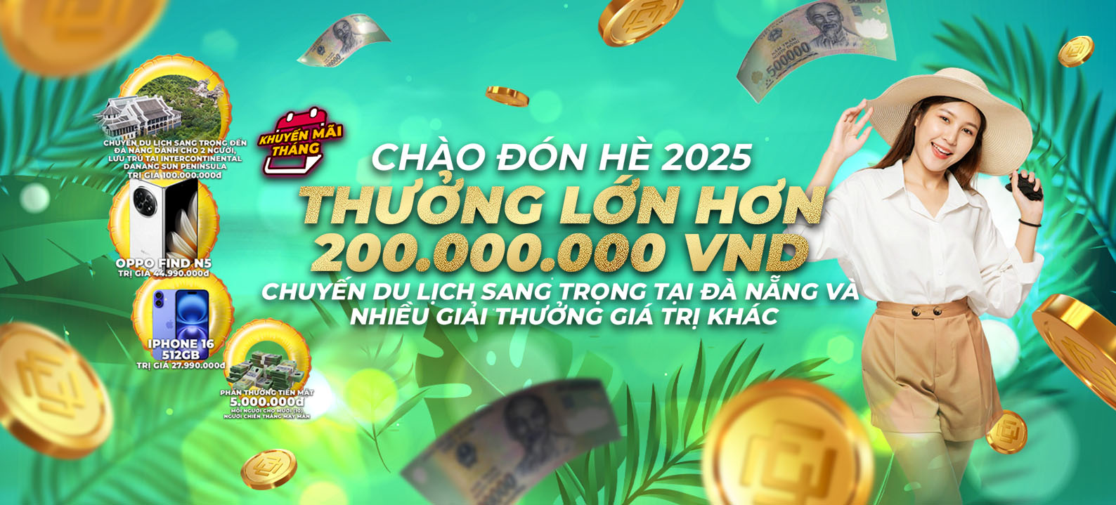 Nhiệm vụ tháng 5 - Rinh chuyến du lịch hè này